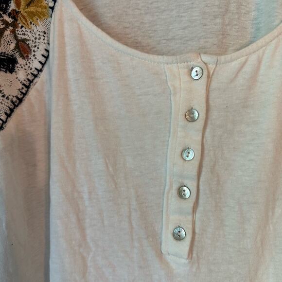 Sundance chessie crochet sleeve top - Picture 5 of 7